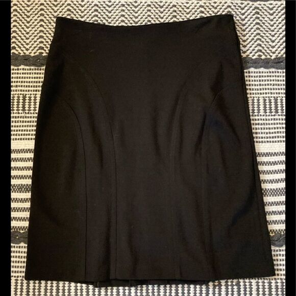 NY Collection black career skirt Size 8 - Picture 2 of 6